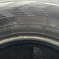 【新品】YOKOHAMA ice GUARD G075 215/80R16 103Q 16インチ スタッドレス 4本 22年製 ランクルナロー リフトアップジムニー等　(STY042)の画像