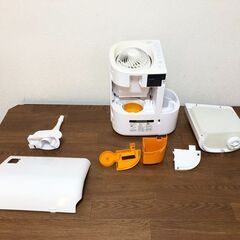 IRIS OHYAMA ハイブリット式加湿器 サーキュレーター付 HCK-5520-W タンク容量3.7L アイリスオーヤマ超音波式加湿器 動作確認済みの画像