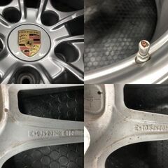 未走行に近い【MICHELIN X-ICE SNOW SUV 255/55R20 295/45R20】スタッドレス【Porsche カイエン 20インチ 9/10.5J5HPCD130+50/+64】 STA056の画像