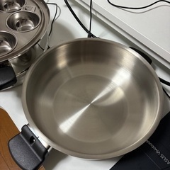 ステンレスの鍋3点セットの画像