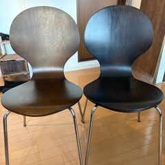 【引き取りに来ていただける方限定】アリンコ風　チェア   ２脚セットの画像