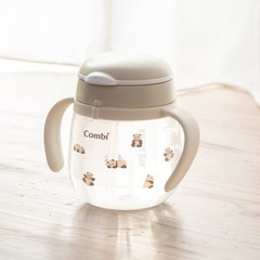 Combiラクマグ 漏れないストロー 240ml パンダ柄 6ヶ月の画像