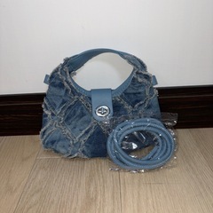 デニムミニショルダーバッグの画像