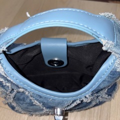 デニムミニショルダーバッグの画像