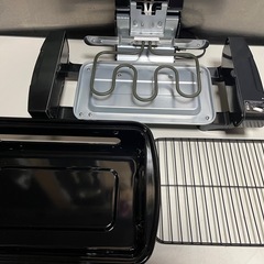 開封済未使用品 2023年製 アイリスオーヤマ マルチロースター フィッシュロースター EMT-1103 平面プレート付 グリル 調理器具 ③の画像