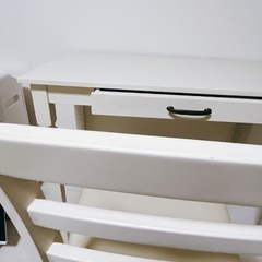 アンティーク調デスク、チェアセットの画像