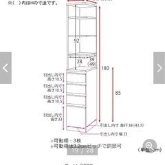 ★中古品　自宅まで取りに来てくださる方に差し上げます★　ベルメゾンで購入。洗面台ラックの画像