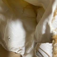 白いくまモチーフのフリース手袋の画像