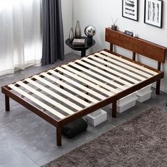 美品 セミダブルベッドフレームのみ（マットレスは付きません） 解体済み 【配送可（有料）】の画像