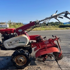 三菱　管理機 耕運機　　畝上げ 培士 5馬力 CT301 家庭菜園 ロータリー閉開  土あげ　溝上げ 培士  溝掘り　跳ね上げ　ヤンマー　ガソリンエンジン　宮崎　簡易始動動画ありの画像