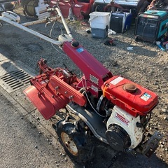 三菱　管理機 耕運機　　畝上げ 培士 5馬力 CT301 家庭菜園 ロータリー閉開  土あげ　溝上げ 培士  溝掘り　跳ね上げ　ヤンマー　ガソリンエンジン　宮崎　簡易始動動画ありの画像
