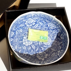 深皿　陶器　美濃焼　栄楽窯　直径25cmの画像