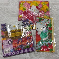 【新品未使用】キティちゃん♡レアご当地タオルの画像