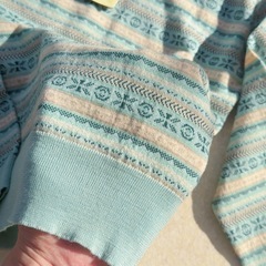 ジョンスメドレー Sサイズ ニット セーター ボーダー 新品タグ付きの画像