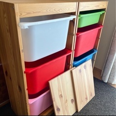 おもちゃ収納（２セット）カラーボックス ＩＫＥＡ の画像