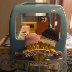 シルバニアファミリーアイスクリームワゴン 車のみの画像
