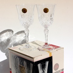 未使用品　Cristal de Flandre　フランス製　クリスタル　グラス　2個の画像