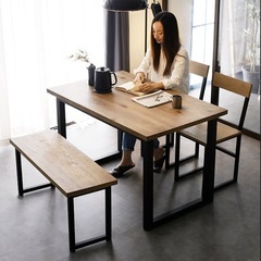 ダイニングテーブル　ベンチ　セットの画像