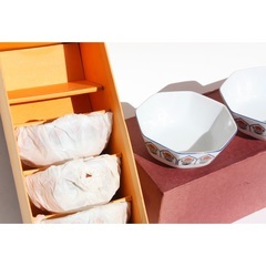 小鉢　八角小鉢　深めの小鉢　直径14cm　深さ5cm　5個の画像