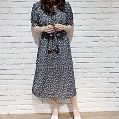 apresjour アソート柄開襟ワンピース　花柄　アプレジュールの画像