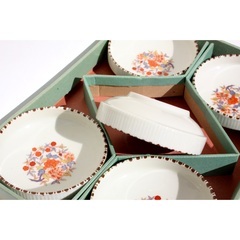 小皿　直径13cm　花柄　5個の画像