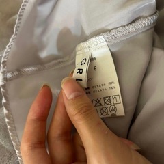 GRL シアー長袖ブラウス グレーの画像