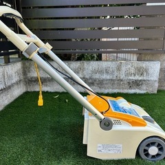 リョービ　電気式電子芝刈機　LM-2810 刈込幅280mm AC100V リール式　電子制御　刈込み高さ19段階　低騒音設計 芝刈機　除草　庭　草刈り機　宮崎　簡易始動動画あり　　　　の画像