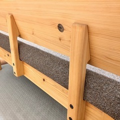 ダイニングチェア　ソファー　檜　オットマン付きの画像