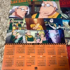 くら寿司コラボ　サカモトデイズクリアポスターカレンダーの画像
