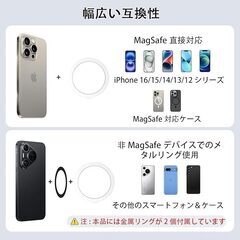 【未使用】【2個入り】magsafe スタンド 磁力スマホ壁ホルダー の画像