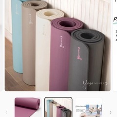 【決まりました】
譲ります！yogaworkヨガマットの画像