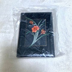 漆塗り　花模様　アドレス帳 昭和レトロ　未使用　インテリア小物の画像