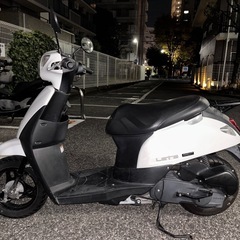 原付レッツ白　状態良好◎ 傷なし、整備不良なし！！！の画像