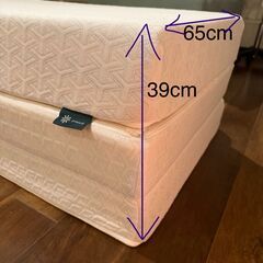 【使用2年】ZINUS 三つ折り セミダブル マットレス 3層構造 メモリーフォームの画像