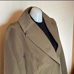 uchi soto ウチソト　スプリングコート　ナイロン　チェスターコート　Lの画像