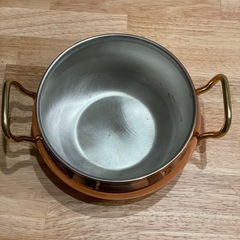 純銅製　両手鍋 カレーポット 鈴木製作所 輝の画像