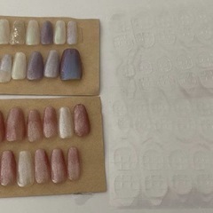 自作 ネイルチップ シール付きの画像