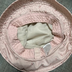★子供服★帽子　女の子　さくらんぼ柄　52cm 春夏秋の画像
