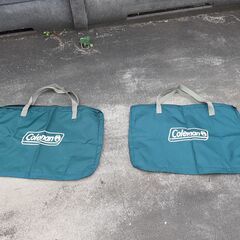 アルミ キャプテン チェア テーブル付 ×２台 グリーン系 緑色 アウトドア キャンプ 防災用品の画像