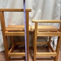 ハンドメイド　椅子　2点セットの画像