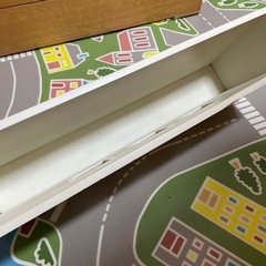 ホワイト スリッパ収納ボックス 3コンパートメント　4足収納　置き型の画像