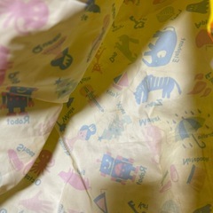 ★子供服★レインコート　イエロー　動物柄の画像