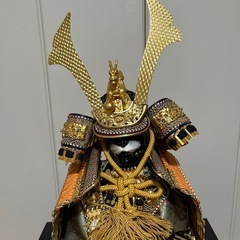 【美品】豪華兜飾り 一式セット／しっかり作りの本格仕様／30年前購入・保存良好の画像