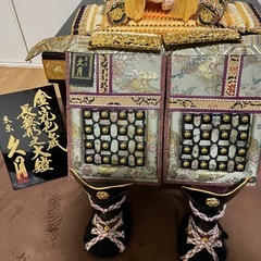 【美品】豪華兜飾り 一式セット／しっかり作りの本格仕様／30年前購入・保存良好の画像