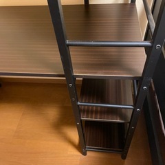 ◯デスク テーブル 勉強机 オフィスデスク 書類棚付きの画像