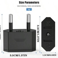 【韓国国内通電確認済み】変換プラグSEタイプ 2個セットの画像
