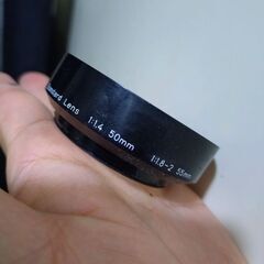 美品 純正プラスチックフード pentax takumar 1.4/50mm 1.8/55mmの画像