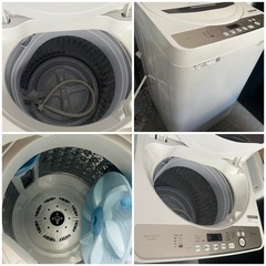 ♻️激安✨美品✨ シャープ 全自動洗濯機 ES-GE6D ☘️6Kg♻️ 2020年製👌配達設置対応 の画像