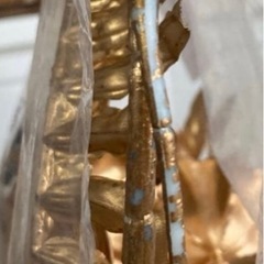 結婚式 ウェルカムスペース 造花 ゴールドの画像