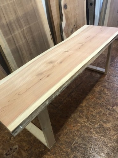 激安 新品 一枚板ダイニングテーブル 近場配送無料☆